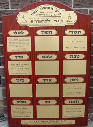 Synagogue Dedications - dd011