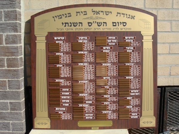 Synagogue Dedications - dd071